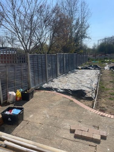 Another client gets ready to enjoy her spectacular garden refurbishment
