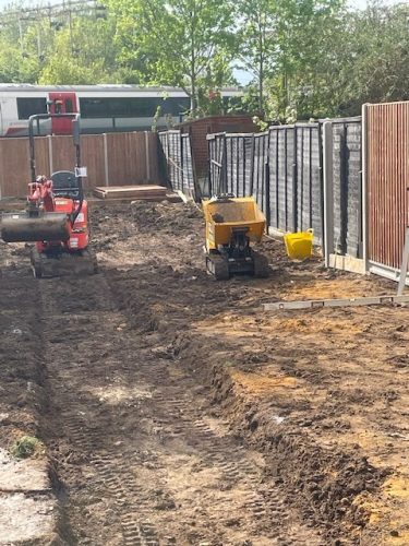 Another client gets ready to enjoy her spectacular garden refurbishment