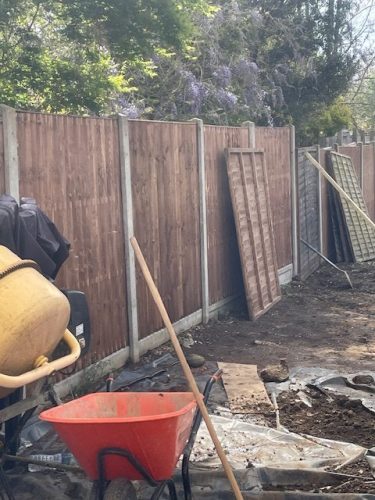 Another client gets ready to enjoy her spectacular garden refurbishment