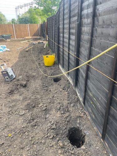Another client gets ready to enjoy her spectacular garden refurbishment
