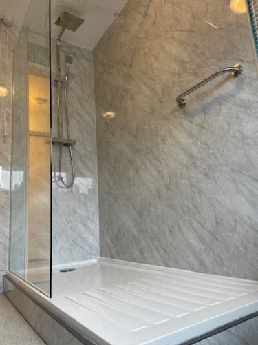 bath replaced with walk in shower